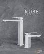 Fiore Kube mosdó csaptelep, 100NN851901, 180 mm magas, matt fekete és matt fehér
