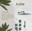 Fiore Kube fali zuhany csaptelep, 100XX7515, különleges színek, egy fogyasztóhoz