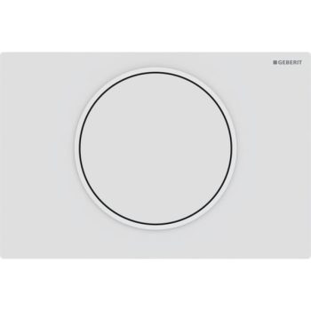   Geberit Sigma10 működtetőlap, öblítés-stop működtetésű, matt fehér/fehér/matt fehér, easy-to-clean bevonattal 115.758.01.5