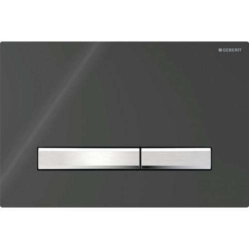 Geberit Sigma50 nyomólap, 2 mennyiséges öblítéshez, krómozott/fekete 115.788.DW.2