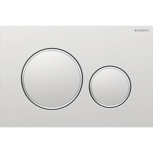 Geberit Sigma20 nyomólap, 2 mennyiséges öblítéshez, matt króm easy-to-clean bevonattal/fényes króm 115.882.JQ.1