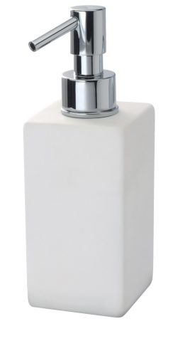 Fiore Kube álló szappanadagoló, 19CRC211, króm, porcelán tartállyal