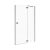 Jika 120 cm Pure H2544270026681/2544260026681 Üvegajtó, 1200 mm, kiegészíthető üvegfallal