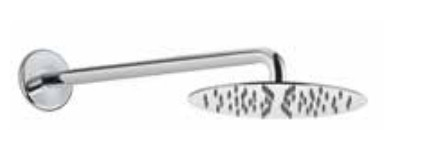 Fiore Xenon Slim fali fejzuhany, 30NN8630, matt fekete és matt fehér, 200 mm