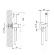 Fiore Xenon Slim bidet zuhanyszett, 30XX8590, különleges színek