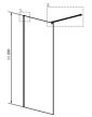 Fiore zuhany üvegfal, 30XXB120, különleges színek, 120 cm