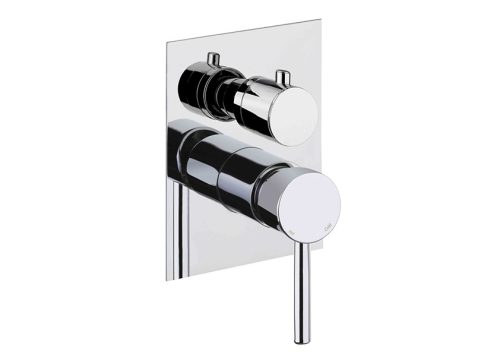 Fiore Xenon Slim falba épített kád-zuhany csaptelep, 444CR7501, króm, három fogyasztóhoz