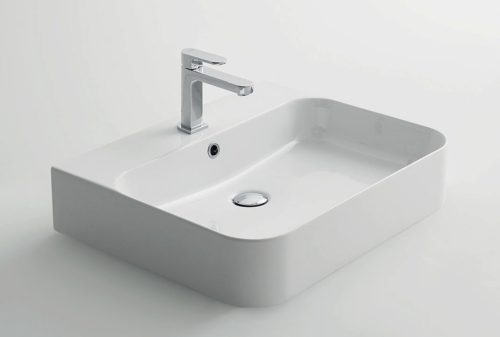 Arbi Wonder mosdótál A342, 60 cm, szögletes, fényes fehér