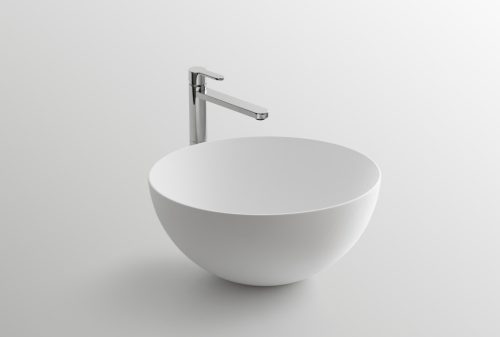 Arbi Semisfera mosdótál A360, 42 cm, kerek, matt fehér