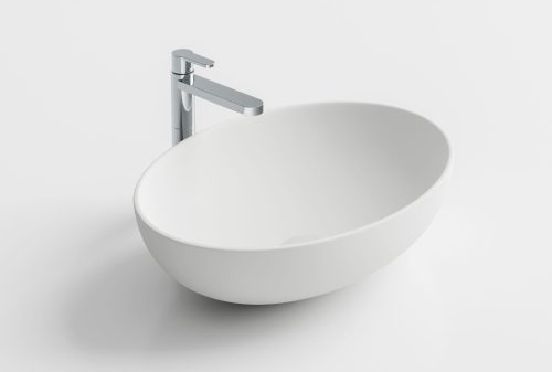 Arbi Soffice out mosdótál A451O, 60 cm, ovális, matt fehér