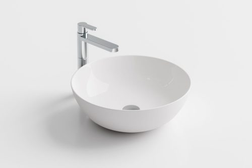 Arbi Fine 42 mosdótál A511, 42 cm, kerek, fényes fehér