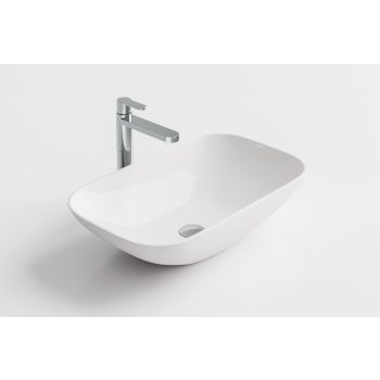   Arbi Cover mosdótál A515, 58 cm, szögletes, fényes fehér