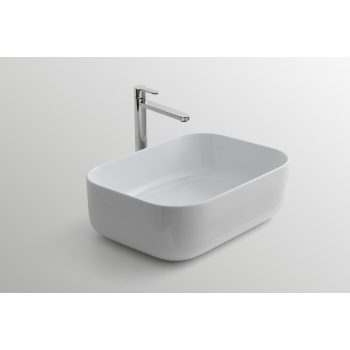   Arbi Aurora mosdótál A864, 50 cm, szögletes, fényes fehér