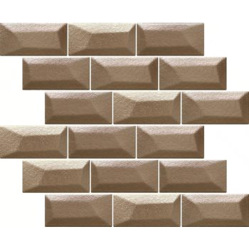   APPIANI LIBRA metálfényű 3D mozaik, 5 x 10 cm, több színben