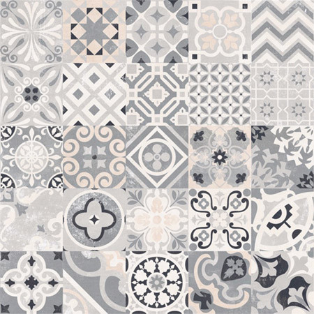 CASALGRANDE PADANA OPUS CEMENTINA MULTICOLOR GRIGIA MIX 20 x 20 CM GRESPORCELÁN BURKOLAT