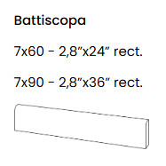 Eccentrico Multiforma gresporcelán lábazat, több színben, 90 cm