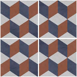 ECCENTRICO QUADRA DECO 10, 20,5 x 20,5 cm, MINTÁS FALI ÉS PADLÓCSEMPE