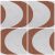 ECCENTRICO QUADRA DECO 18, 20,5 x 20,5 cm, MINTÁS FALI ÉS PADLÓCSEMPE