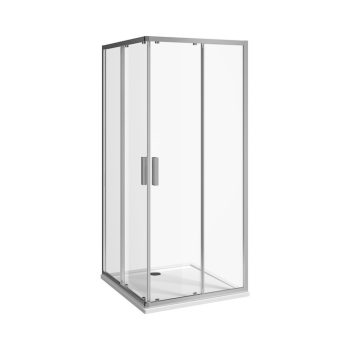   Jika 90 cm Nion H2512N20026681 Zuhanykabin, 90*90 cm, szögletes, ezüst profil