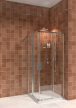 Jika 90 cm Nion H2512N20026681 Zuhanykabin, 90*90 cm, szögletes, ezüst profil