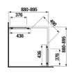 Jika 90 cm Nion H2512N20026681 Zuhanykabin, 90*90 cm, szögletes, ezüst profil
