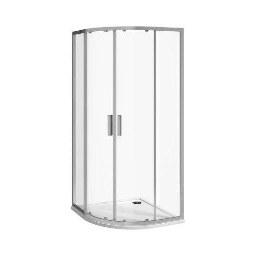 Jika 80 cm Nion H2532N10026681 Zuhanykabin, 80*80 cm, negyedkör íves, ezüst profil