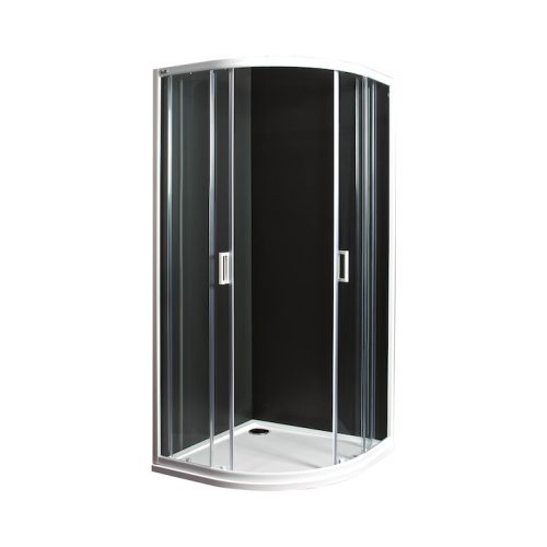 Jika 90 cm Lyra Plus H2533820006681 Zuhanykabin, 90*90 cm, negyedkör íves, fehér profil