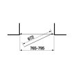Jika 80 cm Nion H2542N10026881 Zuhanyajtó, 80*195 cm, ezüst profil