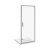 Jika 100 cm Nion H2542N30026881 Zuhanyajtó, 100*195 cm, ezüst profil