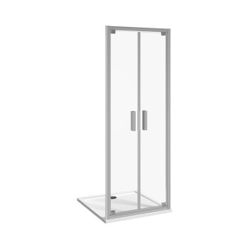   Jika 80 cm Nion H2562N10006881 Zuhanyajtó, 80*195 cm, kétrészes, ezüst profil