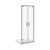 Jika 80 cm Nion H2562N10006881 Zuhanyajtó, 80*195 cm, kétrészes, ezüst profil