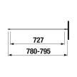 Jika 80 cm Nion H2972N10026681 Oldalsó zuhanyfal, 80*195 cm, fix, ezüst profil