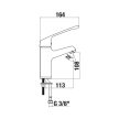 Jika CUBE H3111W10045101 EGYKAROS MOSDÓ CSAPTELEP ORVOSI KARRAL, FIX KIFOLYÓVAL, HÚZÓRUDAS LEFOLYÓSZELEP NÉLKÜL, KRÓM