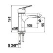 Jika TALAS H3112E10041101 EGYKAROS MOSDÓ CSAPTELEP, FIX KIFOLYÓVAL, HÚZÓRUDAS LEFOLYÓSZELEP NÉLKÜL, KRÓM