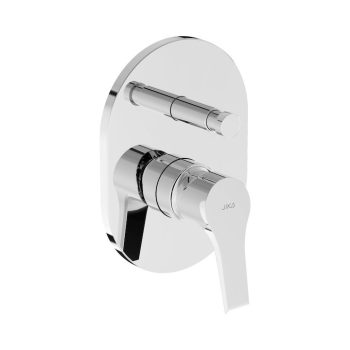   Jika Cube H3211W60040001 Falba épített egykaros zuhany és kád csaptelep, zuhanyváltóval, króm