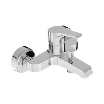   Jika Cube H3211W70044001 Falra szerelt egykaros kád-zuhany csaptelep, zuhanytartozékok nélkül, króm