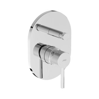   Jika Mio H3212F60040001 Falba épített egykaros kád és zuhany csaptelep, zuhanyváltóval, króm
