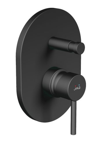 Jika Mio H3212F67160001 Falba építhető kád és zuhany csaptelep, fekete matt