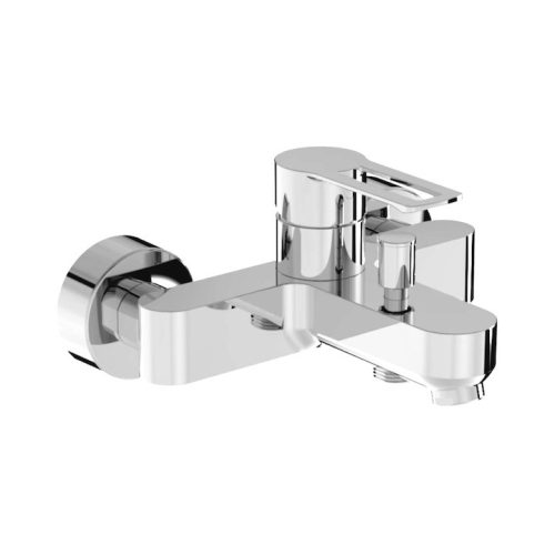 Jika Pure H3214270044001 Falra szerelt egykaros kád-zuhany csaptelep, zuhanytartozékok nélkül, króm