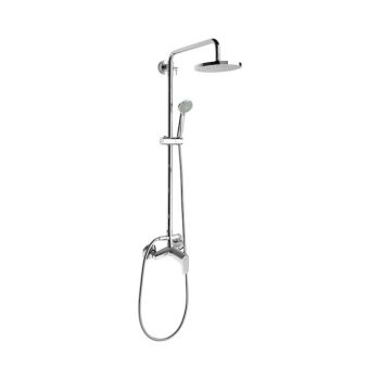   Jika Talas H3332E70045331 Zuhanyoszlop, esőztető fej ⌀200 mm, 3 funkciós kézi zuhanyfej, 170 cm-es tömlő, króm