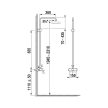 Jika Talas H3332E70045331 Zuhanyoszlop, esőztető fej ⌀200 mm, 3 funkciós kézi zuhanyfej, 170 cm-es tömlő, króm