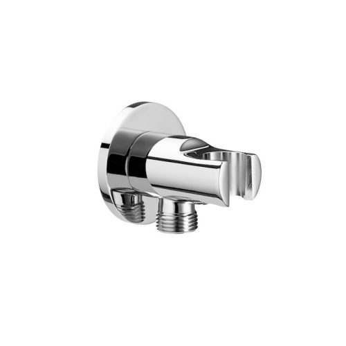 Jika Cubito N H3631X00041521 Zuhanytömlő csatlakozó zuhanyfej tartóval, 53 mm kiállással, króm