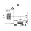 Jika Mio H3632F07161501 Zuhanycső csatlakozás 1⁄2", fekete matt