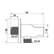 Jika Mio H3632F07161521 Zuhanycső csatlakozás 1⁄2", kézizuhany tartóval, fekete matt