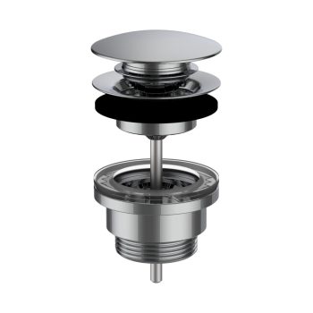   Laufen H3709890041041 Lefolyószelep, zárható, Click-clack, króm