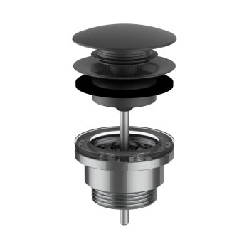   Laufen H3709890811041 Lefolyószelep, zárható, Click-clack, matt fekete