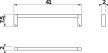 Jika Basic H3813A10040001 Törölköző tartó, 40 cm, króm