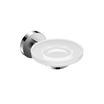   Jika Mio H3832F10040001 Szappantartó, Ø 110 mm, üveg betéttel, krómozott