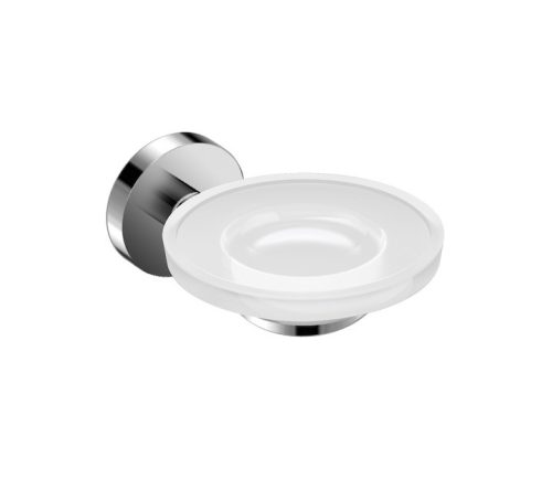 Jika Mio H3832F10040001 Szappantartó, Ø 110 mm, üveg betéttel, krómozott