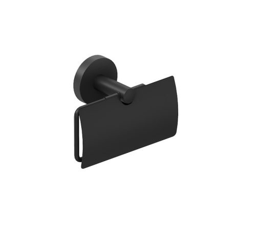 Jika Mio H3842F27160001 WC-papír tartó fedéllel, fekete matt
